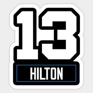 TY Hilton Number 13 Sticker